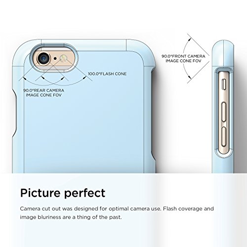 Elago® [Glide Limited-Edition[Cotton Candy Blue/White] - [Mix And Match][Premium Armor][True Fit] – For Iphone 6 Plus Only #TOP4