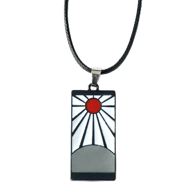 rvm jewels Anime Demon Slayer Tanjiro Hanafuda Pendant Necklace for Men and Women-picture-14