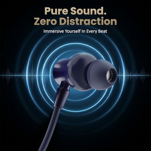 Image of AROMA HF1006 Type C Wired Earphone with HD Quality in-Line Mic,12mm Driver Hi-Res Wired