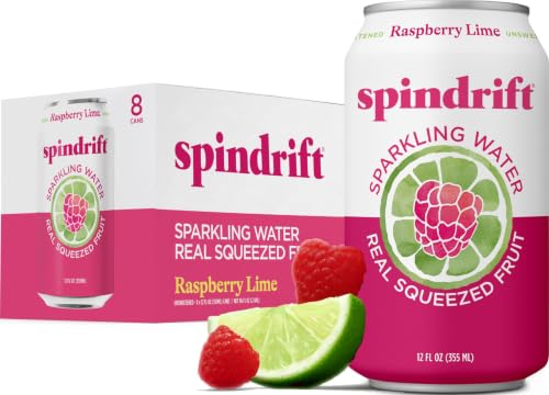 Image of Spindrift, Sparkling Water, Raspberry, 12 oz (pack of 8)