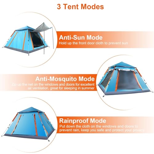 Carpa de Camping Pop-Up para 4-5 Personas miniatura 3