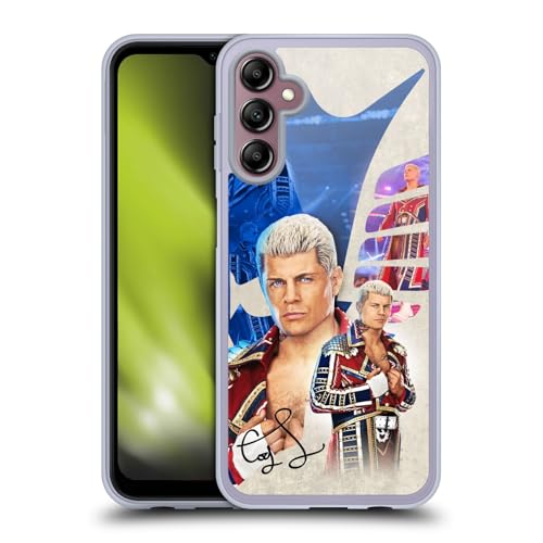 Head Case Designs Officially Licensed WWE Superstar Graphics Cody Rhodes Gel Case [Military Grade Protection] Compatible with Samsung Galaxy A14 5G