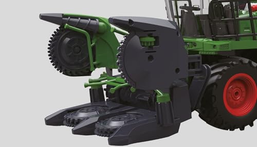 efaso Ferngesteuerter Maishäcksler, RC Bauernhof Maishäcksler Traktor, 2,4-GHz Erntetraktor Bauernhof Fahrzeug Spielzeug für Kinder mit Licht und Raucheffekt