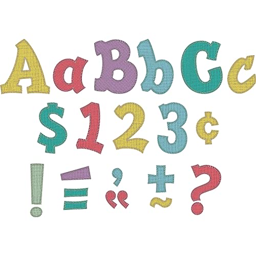 Lettres de police shabby chic 12,7 cm alphabet carton alphabet grand format mural 77161