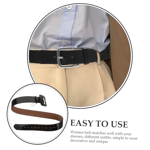 BESPORTBLE Fashion Wide PU Waist Belt for Women Adjustable Dress Corset Belt Vintage Style Black Comfortable Material for Jeans Dresses Parties and Formal Occasions3