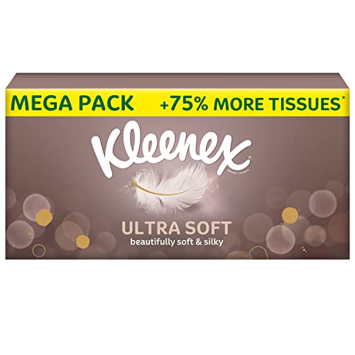 Kleenex Ultra Soft Mega Pack, 112 Sheets - Beautifully Soft And Silky Tissues