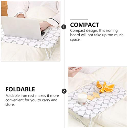 Tábua de passar roupa de mesa WINOMO com pernas dobráveis, capa resistente a manchas, resistente a m