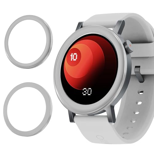2 Pack Bezel Ring for CMF Watch Pro 2 Smartwatch, Replacement Metal Bezel Protector Case Accessories for CMF Watch Pro 2 Smartwatch for Men Women(Grey)