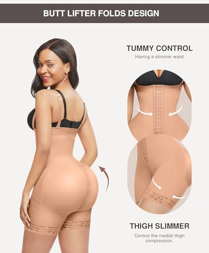 Image of Lover-Beauty Fajas Colombianas Shapewear for Women Tummy Control Postpartum Body Shaper Butt Lifter Bodysuit