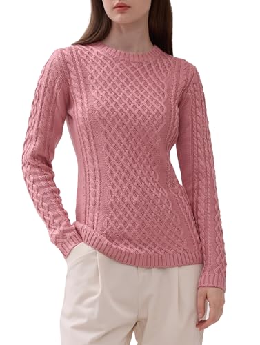 Image of v28 Women Crew Neck Knit Stretchable Elasticity Long Sleeve Sweater Jumper Pullover