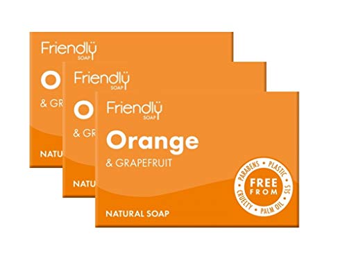 Image of Friendly Soap Orange & Grapefruit Soap, 3 Pack (3 x 95g Bars)