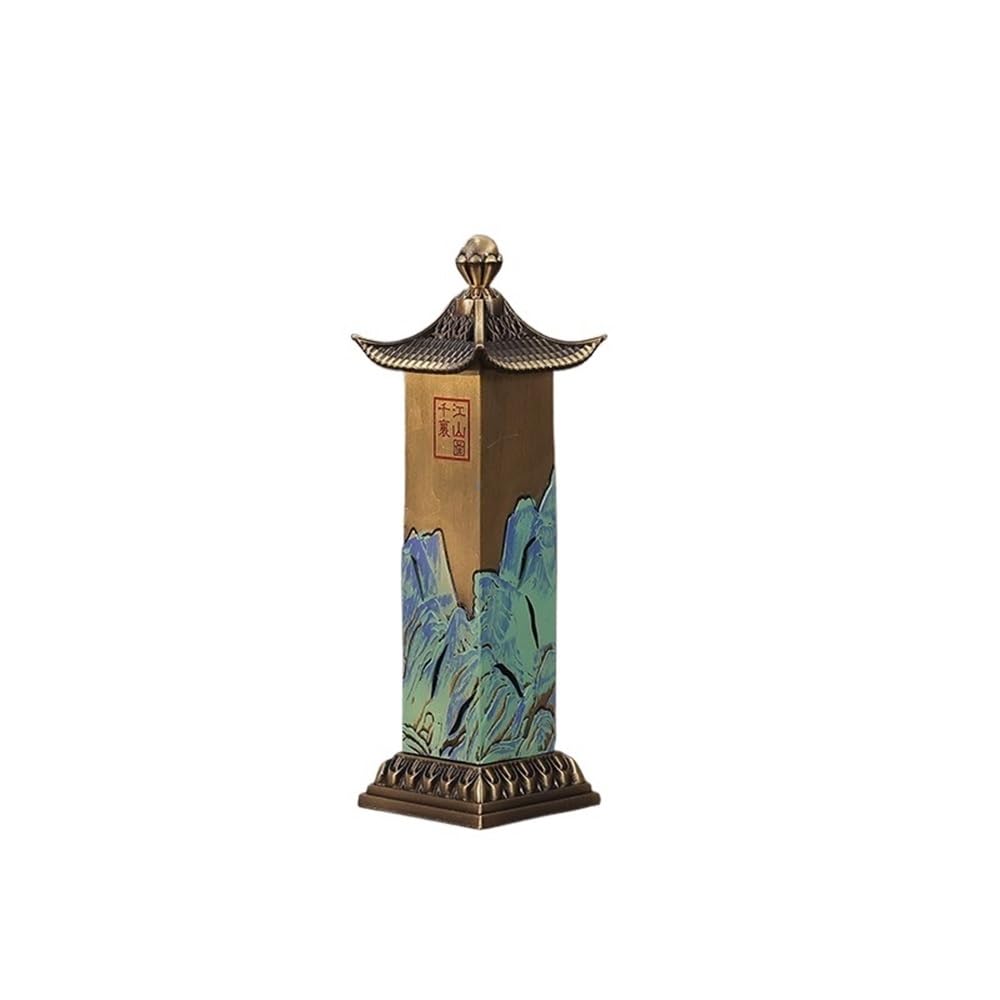 Vertical Zinc-copper Alloy Incense Burner Retro Creative Holder Decorative Ornament Decor