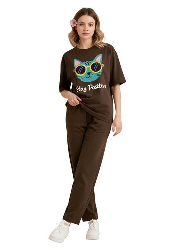 my swag Women Printed Cotton Night Suit/Casual Home Wear Nightwear Set/Half Sleeve Top & Pajama Set/Soft Cotton Sleepwear for Ladies/Plus Size Night Dress Set-picture-18