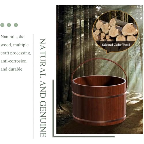 Spa de Pies de Madera de Cedro 25cm Sin Tapa miniatura 2