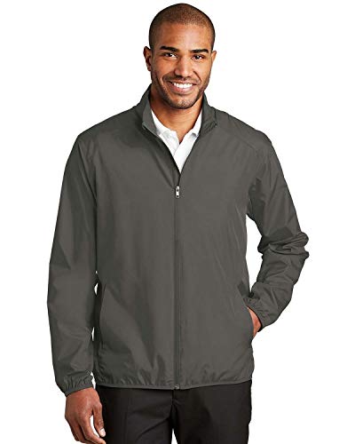Port Authority Zephyr Full-Zip Jacket J344, Grey Steel, Small at