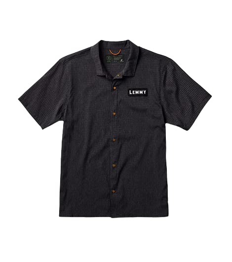 ROARKRun Amok Men's Bless Up Trail Mechanical Stretch Short Sleeve Button Up Shirt