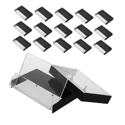 Mikinona Music Cassette Box 20pcs Cassette Tape Storage Cases Vintage Plastic Organizer