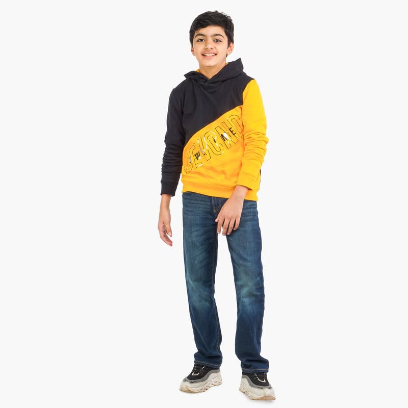 Image of Real Basics Boys Cotton Hooded Sweatshirt(Pack of 1)