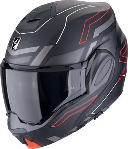 Scorpion Exo-Tech Evo Conquer casque M noir rouge fini le manque de place pour les lunettes
