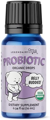 Legendairy Milk Baby Probiotic Drops Organic - Colic and Gas Drop...