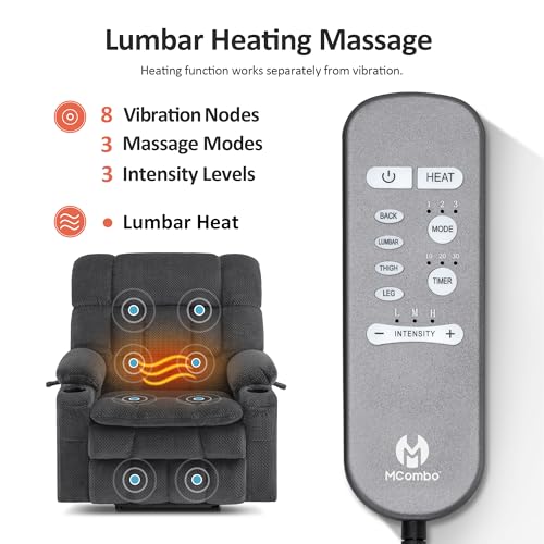Image of MCombo Dual Motor Power Lift Recliner Chair for Elderly R7897 (Medium-Wide)