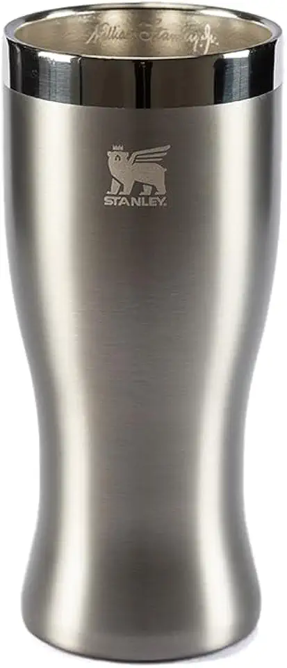 Stanley - Copo Térmico Pilsner, 444ml, Copo para Bebidas Frias ou Quentes, Stainless Steel