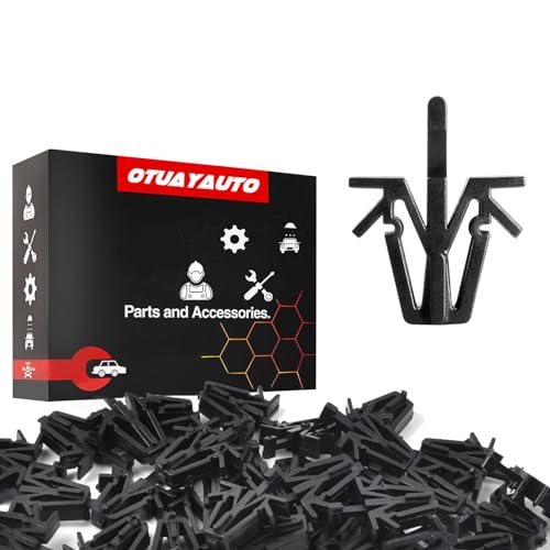 Image of OTUAYAUTO 30PCS Grill Clips Retainer - Length 17mm Interior Trim Panel Grille Fastener Replacement for Toyota 4Runner 89-02, Pickup 89-95, RAV4 01-05, Tacoma 95-04, Replace OEM#: 90467-12040