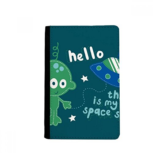 Bolsa de cartão para carteira com porta-passaporte Hello Alien Universo e Alien Notecase Burse, Mult