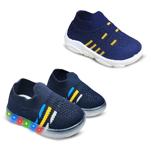Image of Kids Trending Slip-On Shoes Combo, Pack of 2 (Light Shoe + Musical Shoe)