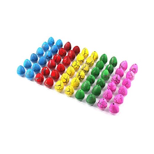 STOBOK 60 st dinosaurie ägg leksak kläck och odla dinosaurie ägg expansion som växer i vatten för barn födelsedag påsk festpresenter stil 3