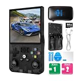 Retro Handheld Game Console, 4.0 Inch 720x720 IPS Screen, 64GB Built-in 5000+ Classic Game, Portable Hand Held Open Source Linux System, 4000mAh Battery Retro Gaming Console(Black 64GB)
