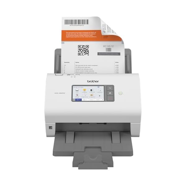 Brother ADS-4900W Professional Desktop Scanner with Fast Scan Speeds, Duplex, Wireless, and Large Touchscreen