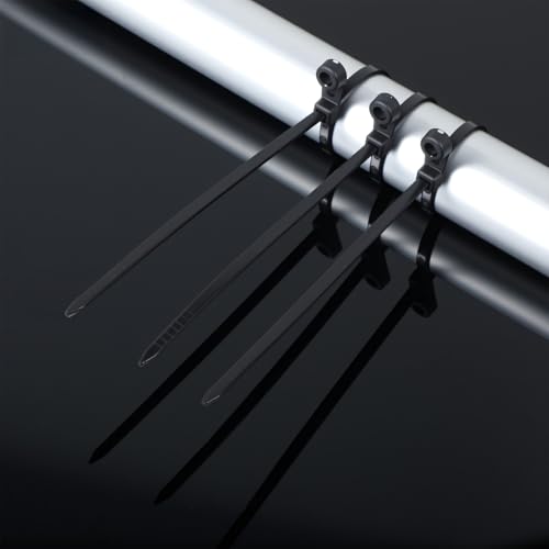 100 Stück Kabelbefestigung Kabelbinder Befestigungssockel Halter Kabelbinderhalter Mit Schraubsockel Schwarz Kabel Befestigung Kabelschellen Zum Schrauben für Hause Büro Drähte Kabelmanagement