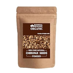 Blessfull Healing Organic Chironji Seeds Powder 100% Pure Natural 200 Gram / 7.05 oz