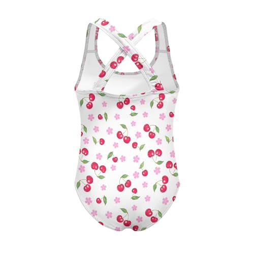 Image of Girls One Piece Swimsuit Teens Cross Back Summer Beach Wear for 5-14Y