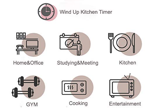 Red Dollar Mechanical Cat Kitchen Timer, Spring Holiday New Year 60-Minute Wind Up Dial Rotating Countdown Egg Timer, No Batteries Loud Ring, Cute Cooking Time Management(Green) #TOP5