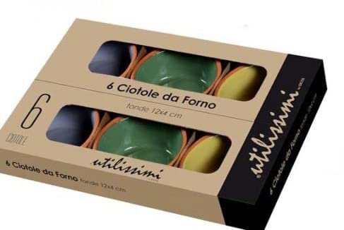 Set 6 Ciotole In Terracotta Colorate - Tegamini Microonde Per Finger Food, Aperitivi E Crème Brûlée - Foto 7