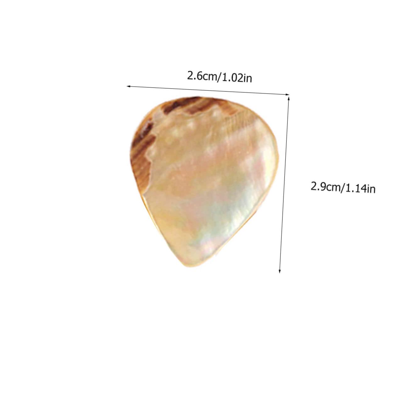 TOYANDONA 10pezzi Plettri Acustici Naturale Plettri Lisci Per Chitarra Accessori Musicali Pratici e Leggeri