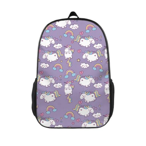 Unicorn Backpack 17 inch Cartoon Unicorn Backpack Large Capacity