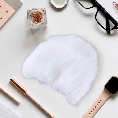 Image of Unisex Funny Wig Crazy Wigs for Adults Halloween Costume Wig and Party Pelucas (White, Medium)
