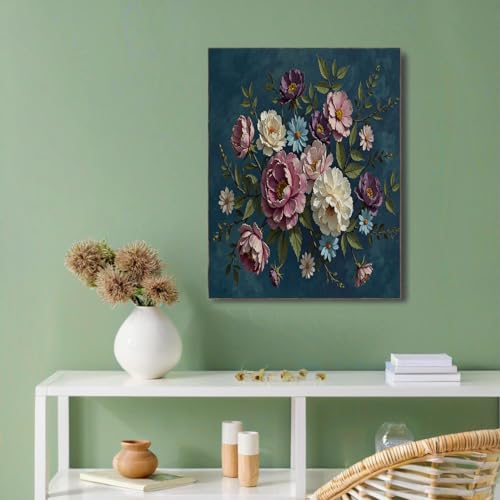 Cuadros de estilo rococó floral vintage con acabados artísticos de alta calidad