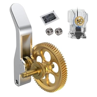 COMTREE Upgraded Extruder Brass Gear for Bambu Lab A1/A1 Mini 3D Printers,Golden RNC Nano-Coated Extruder Gear