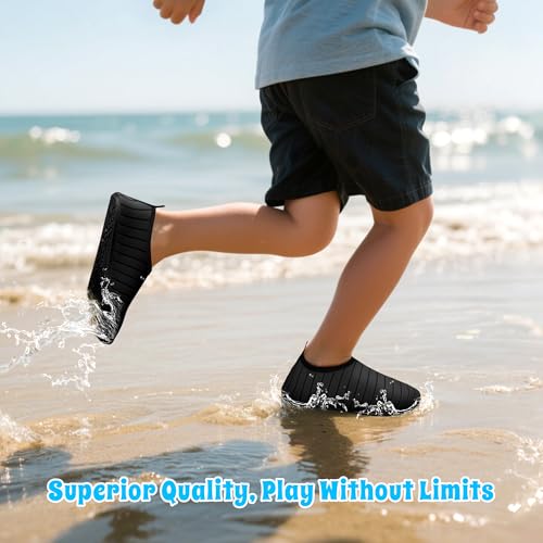 Kids Water Shoes for Boys Girls, Quick Dry Barefoot Aqua Socks for Beach, Swim, Pool Outdoor Sports2
