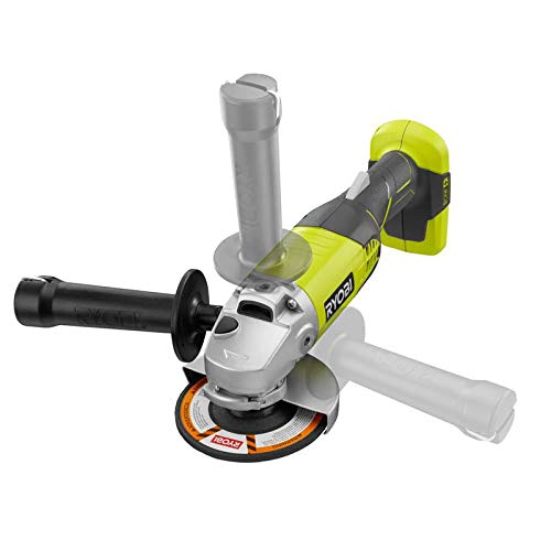 Ryobi One+ 18v Volt 4-1/2in Inch Angle Grinder Cut Off Tool P421 (Bare Tool) (Renewed)