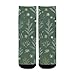 susiyo Winter Reindeer Dark Green Hiking Socks Boy Girls - Cushioned Crew Socks for Kids Soft, Breathable & Seamless Toe for All-Day Comfort
