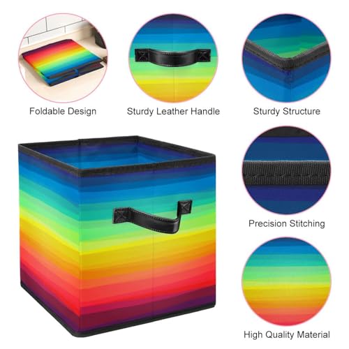 Cube de rangement en tissu multicolore pour optimiser les placards de votre maison - 5