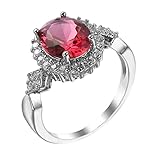 Anillos de promesa de circonita cúbica chapados en oro para mujer - Ocasiones especiales y belleza