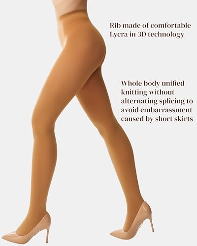 Image of leg elegant Women's 80 Den Microfiber Soft Opaque Tights Pantyhose