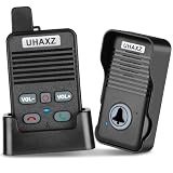 UHAXZ Kabellose Türklingel, Vollduplex, kabellose Türklingel, 1000 Fuß Entfernung, Freisprecheinrichtung, 2-Wege-Kommunikation, 4 Türklingeln, 8 Lautstärkestufen, drahtlose Gegensprechanlagen für