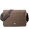 TRP0371 Troop London Classic Canvas Laptop Large Messenger Bag - 18'' Diagonally - Brown #3